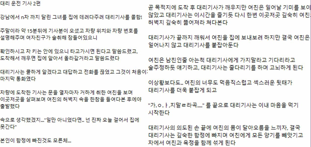진성네토 대리기사